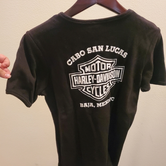 HARLEY DAVIDSON rhinestone tee - Picture 1 of 5
